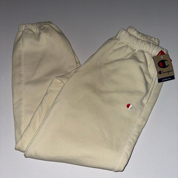 CHAMPION Women's Sweatpant Joggers in Cream - Picture 3 of 8